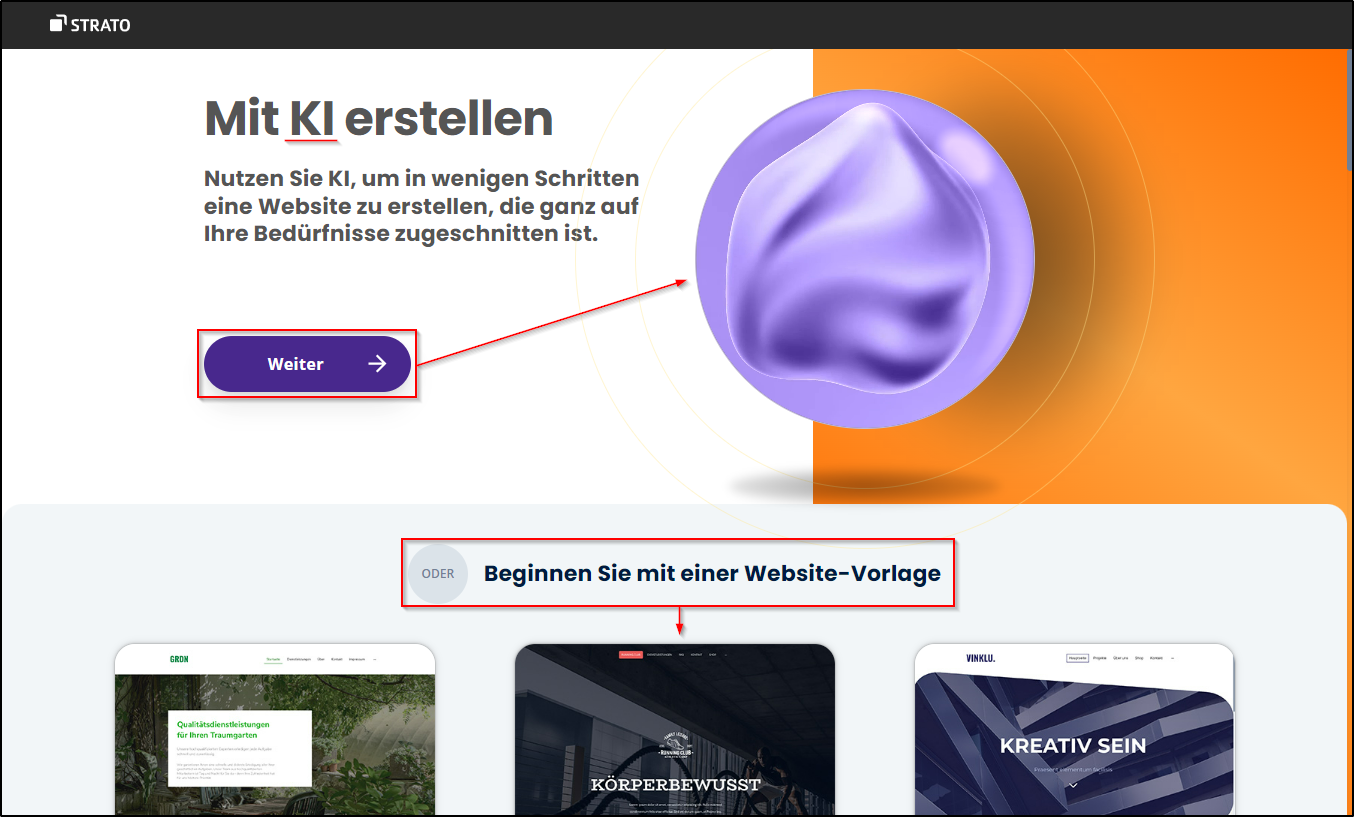 SmartWebsite Erstaufruf SmartWebsite Erstaufruf