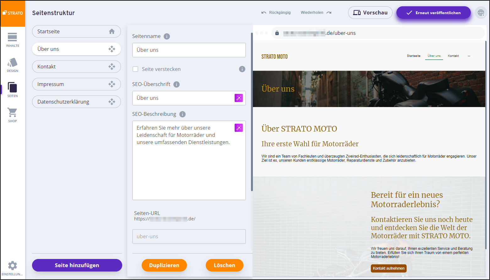 Seiten - Überblick Seiten - Überblick