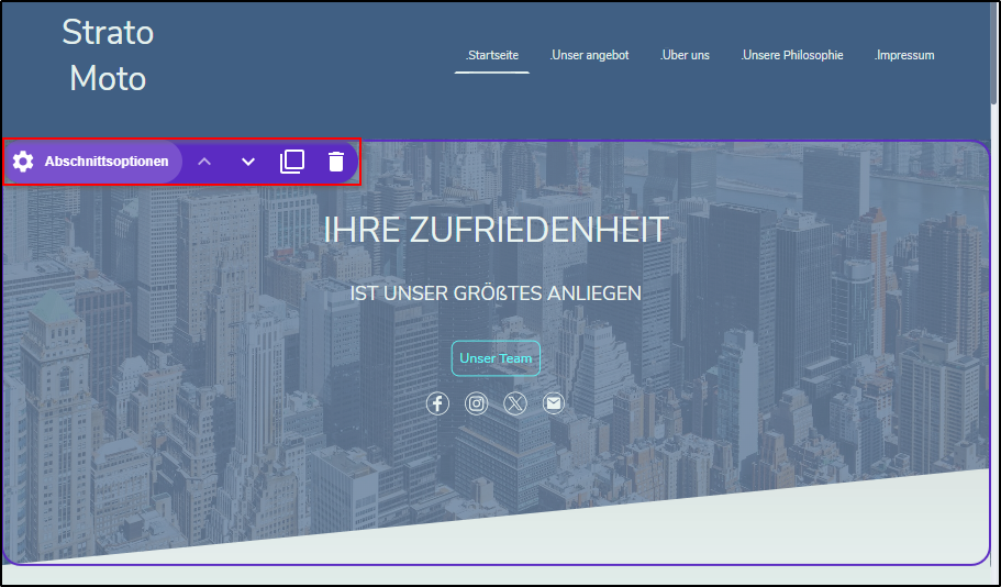 Inhalte - Abschnitt verwalten Inhalte - Abschnitt verwalten