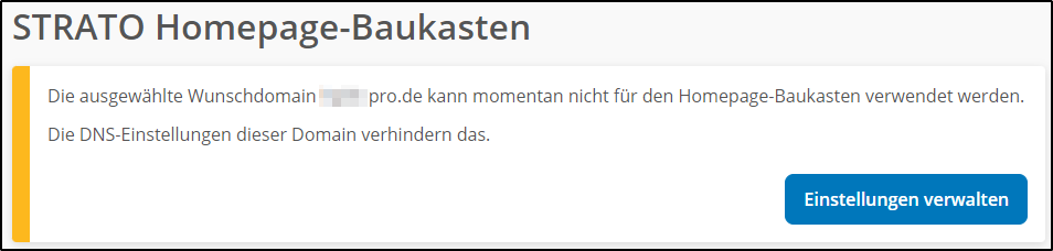 Hinweis bei Umleitung Hinweis bei Umleitung