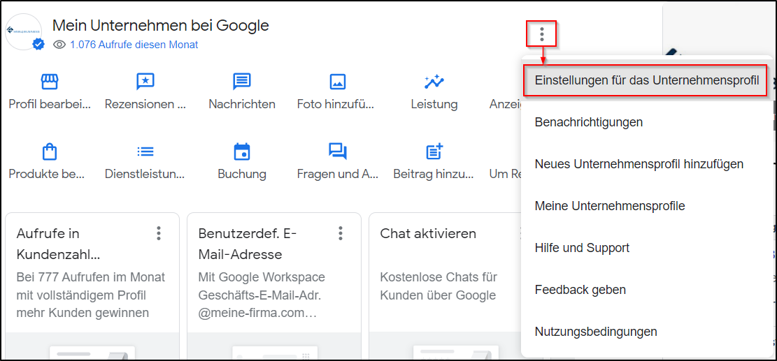 Einstellungen Einstellungen