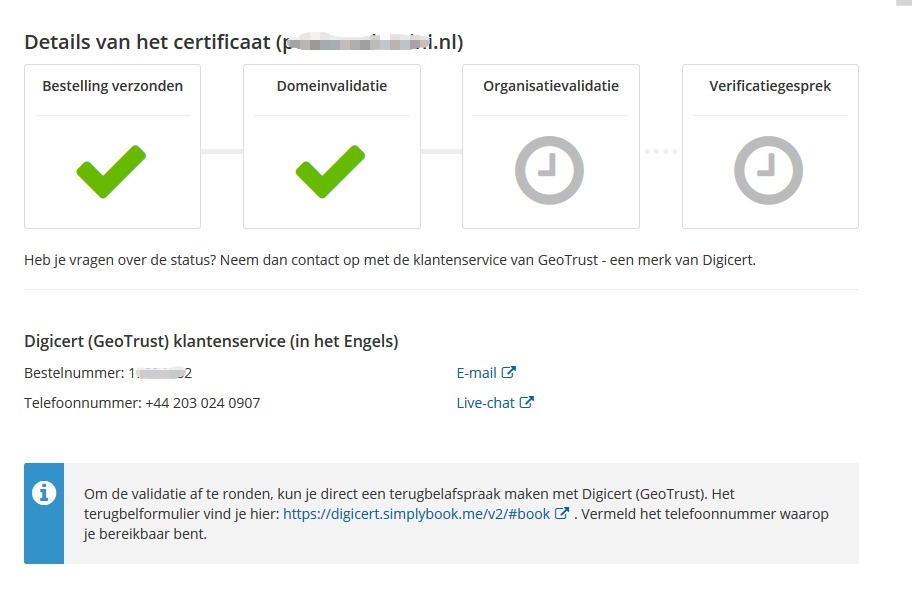 Certificaat Details Certificaat Details