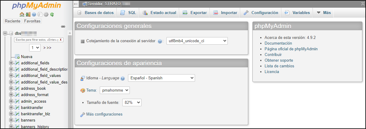 PhpMyAdmin PhpMyAdmin