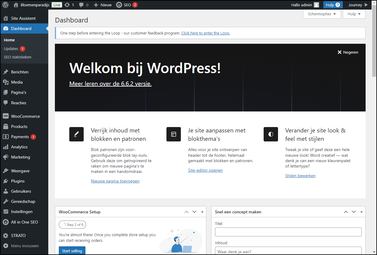 WordPress-Dashboard WordPress-Dashboard