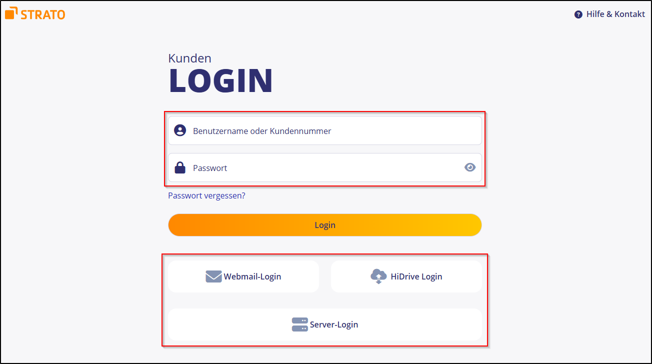 Kunden-Login Anmeldung Kunden-Login Anmeldung