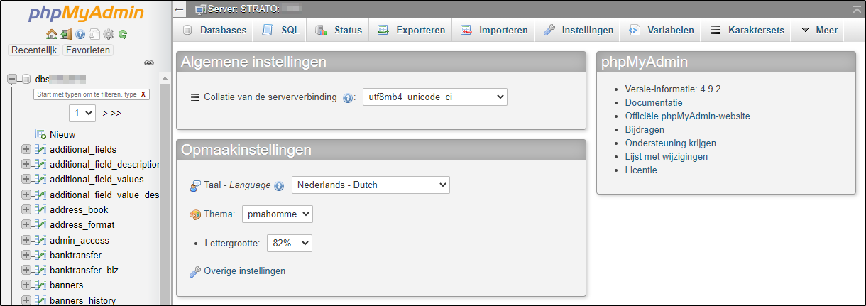 PhpMyAdmin PhpMyAdmin