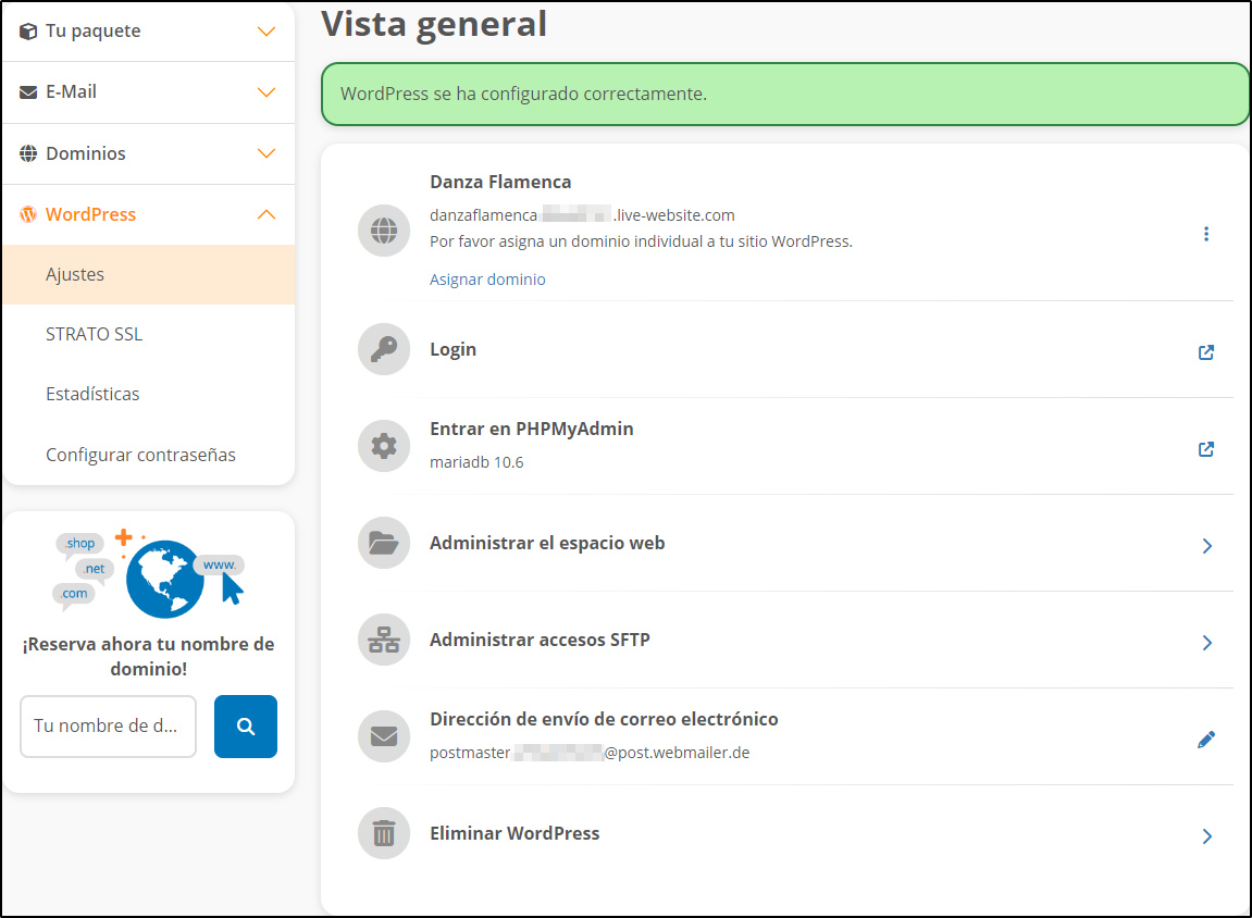 Instalacion preparada Instalacion preparada