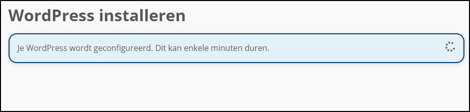 WordPress Installatieproces WordPress Installatieproces