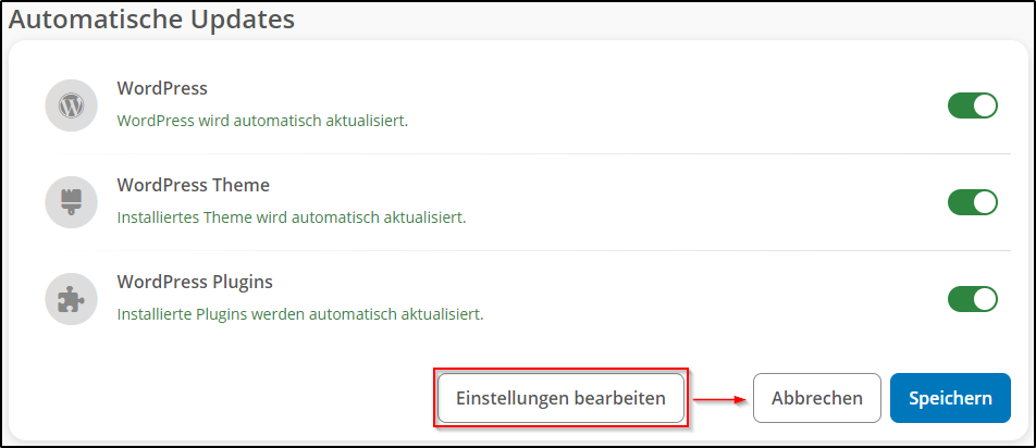Automatische Updates Automatische Updates