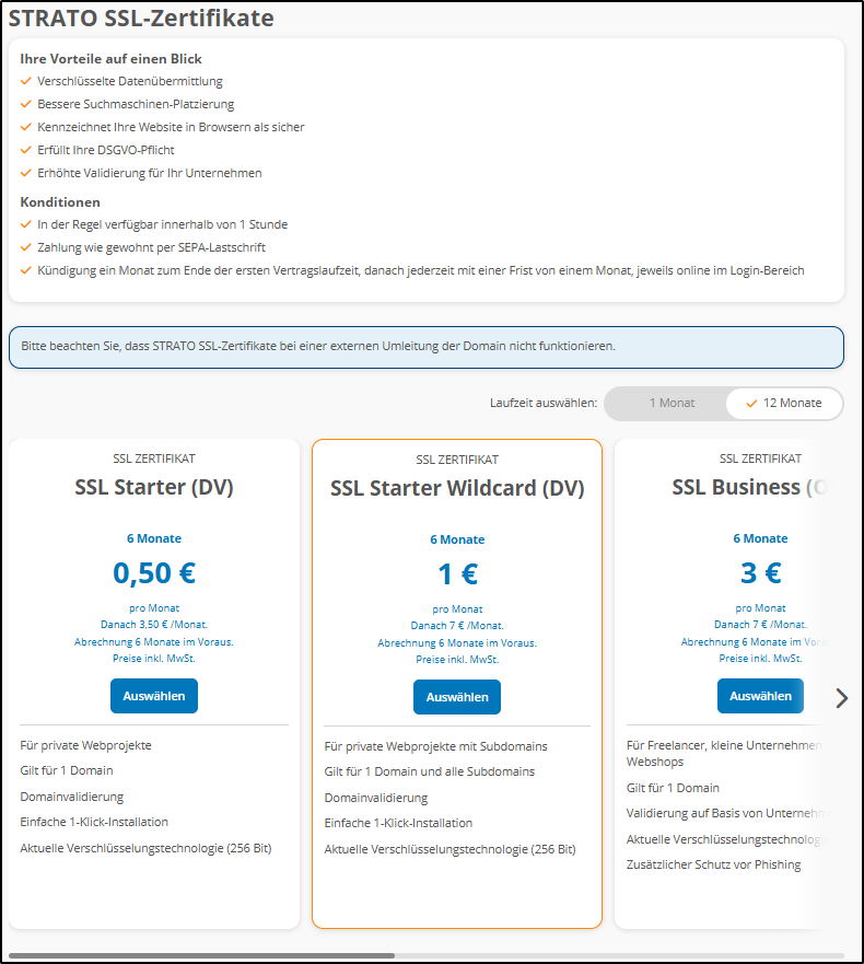 SSL-Zertifikate SSL-Zertifikate