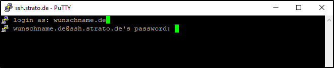 Login in SSH Login in SSH
