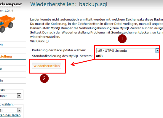 Dumper Kodierung
