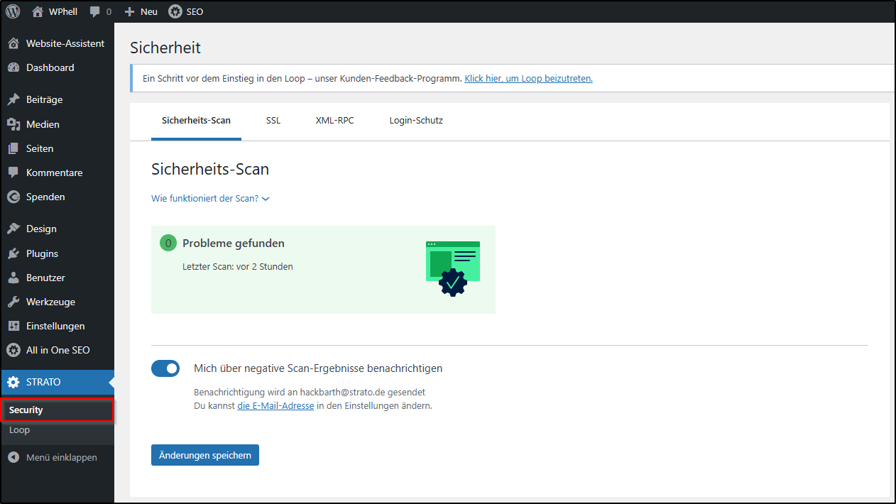 WordPress Security-Scan