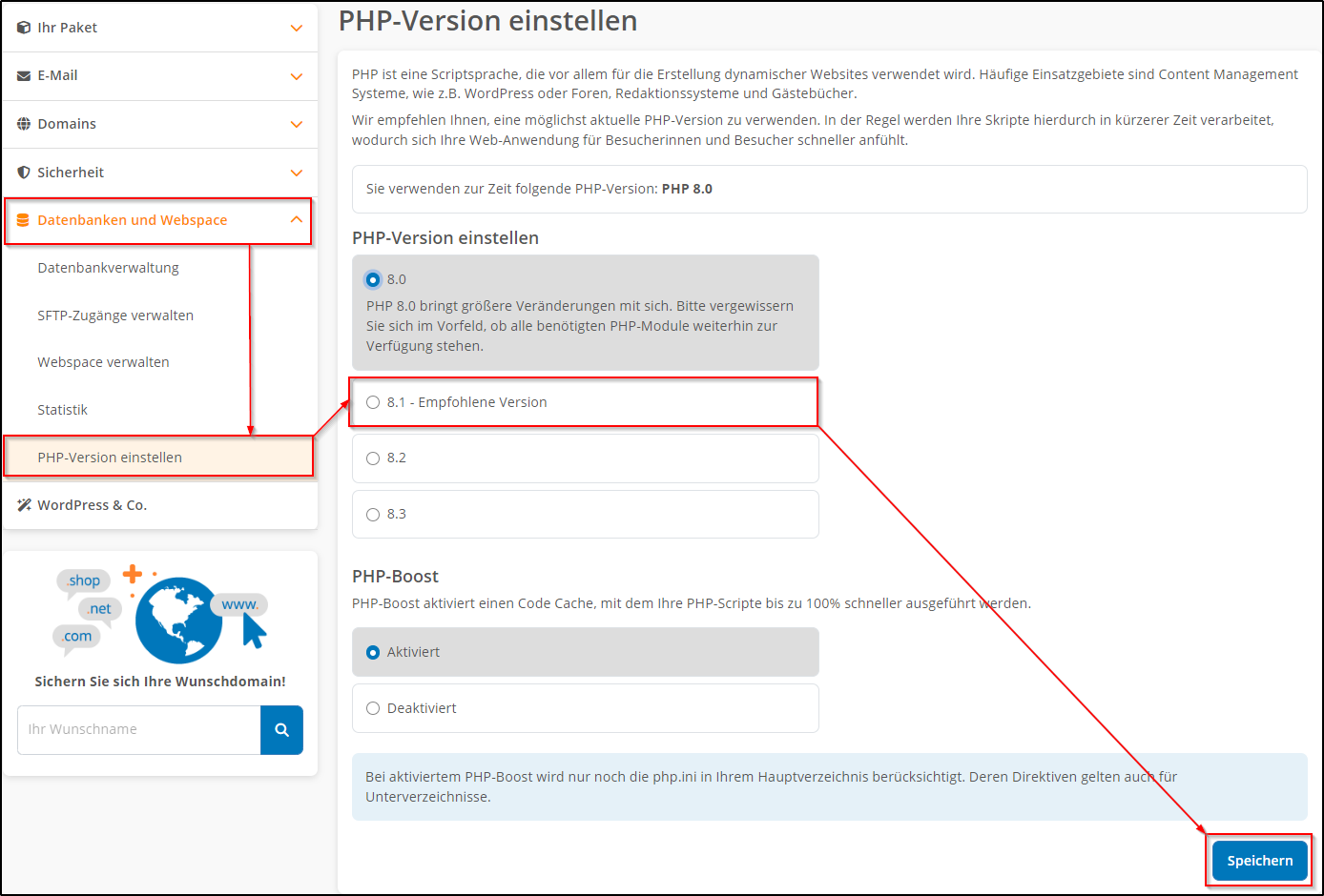 Was ist der strato php extended support strato