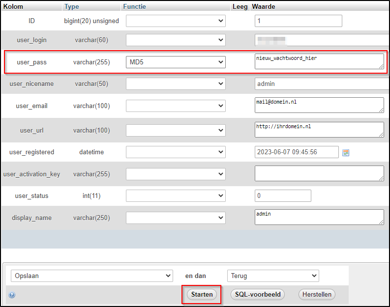 nieuw Wachtwoord nieuw Wachtwoord