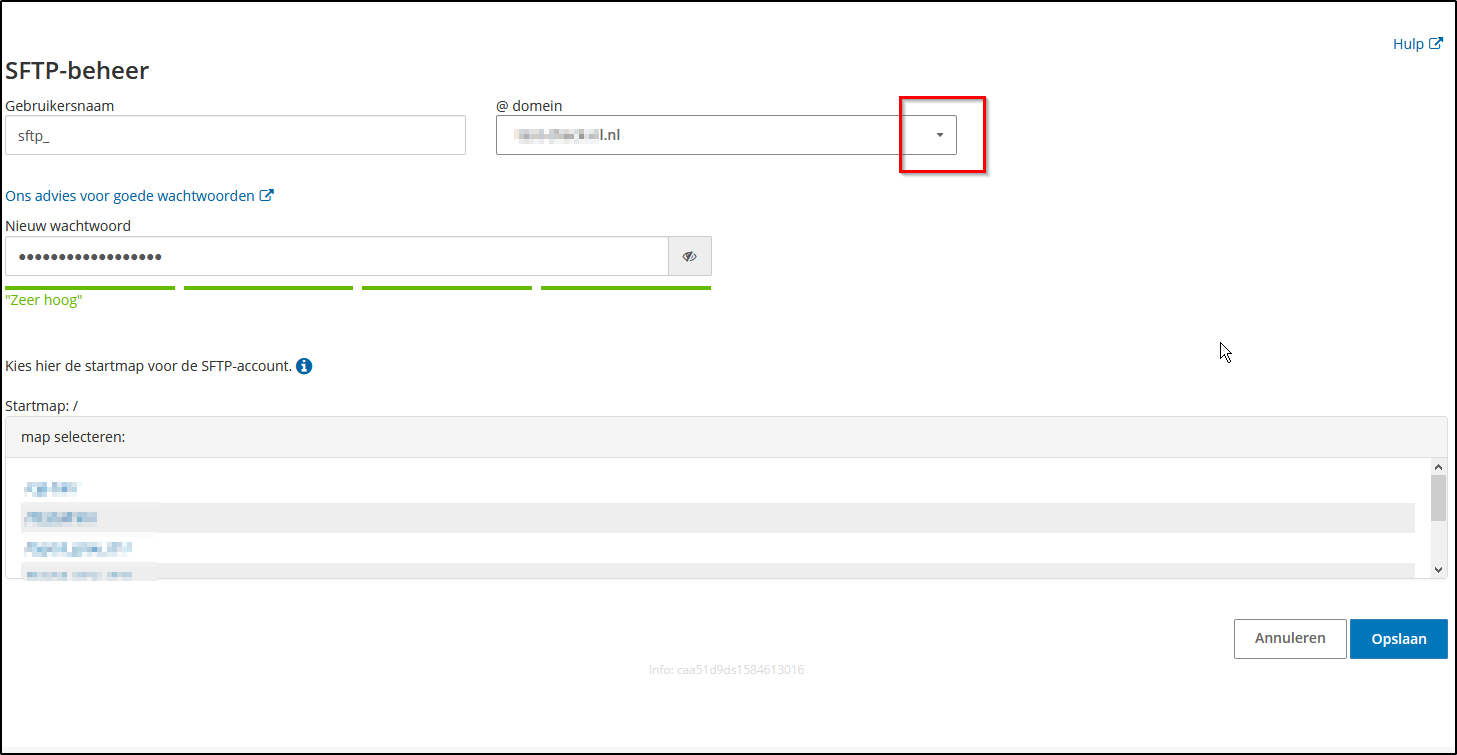 selecteer domeinnaam selecteer domeinnaam