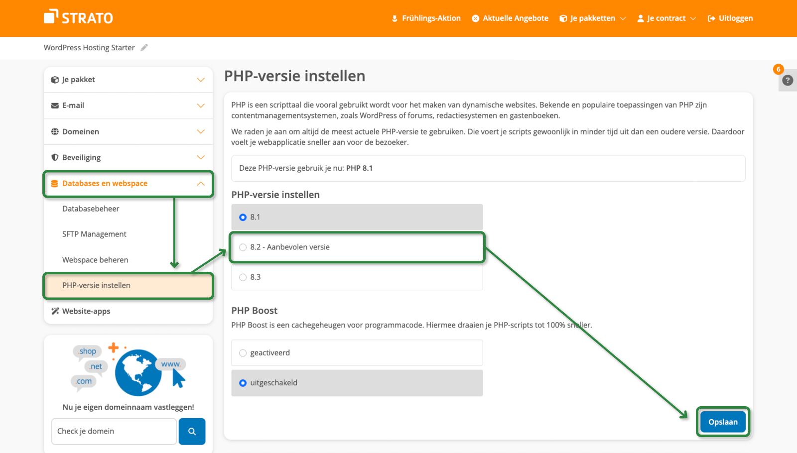 PHP-versie-8-2-instellen PHP-versie-8-2-instellen