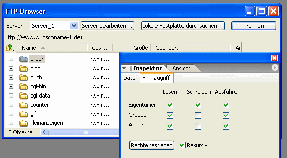 CHMOD: Zugriffsberechtigungen von Dateien | STRATO