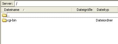 cgi-bin Verzeichnis