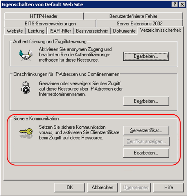 So Richten Sie Ein Ssl Zertifikat Unter Windows Server 2003 Ein