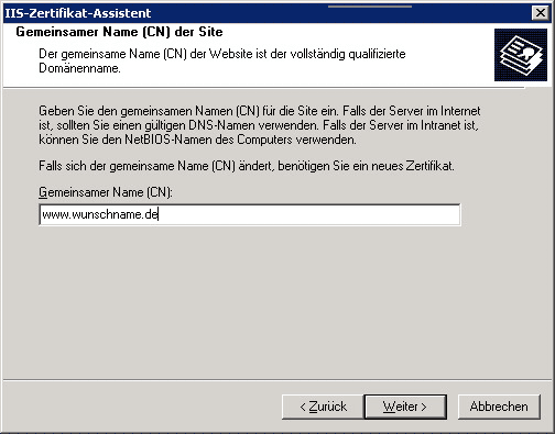 So Richten Sie Ein Ssl Zertifikat Unter Windows Server 2003 Ein