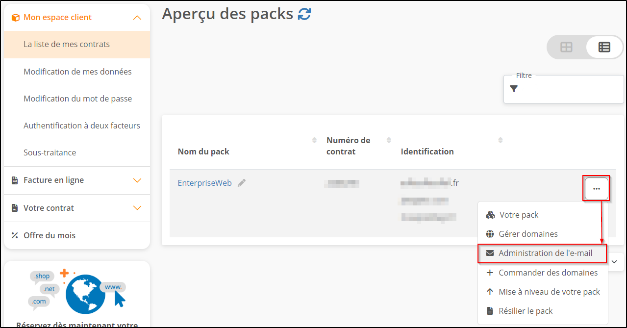 Administration de l'e-mail Administration de l'e-mail