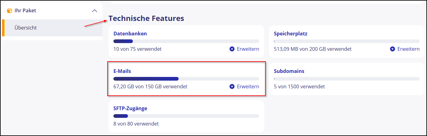 Mailspeicher 06 Technische Features