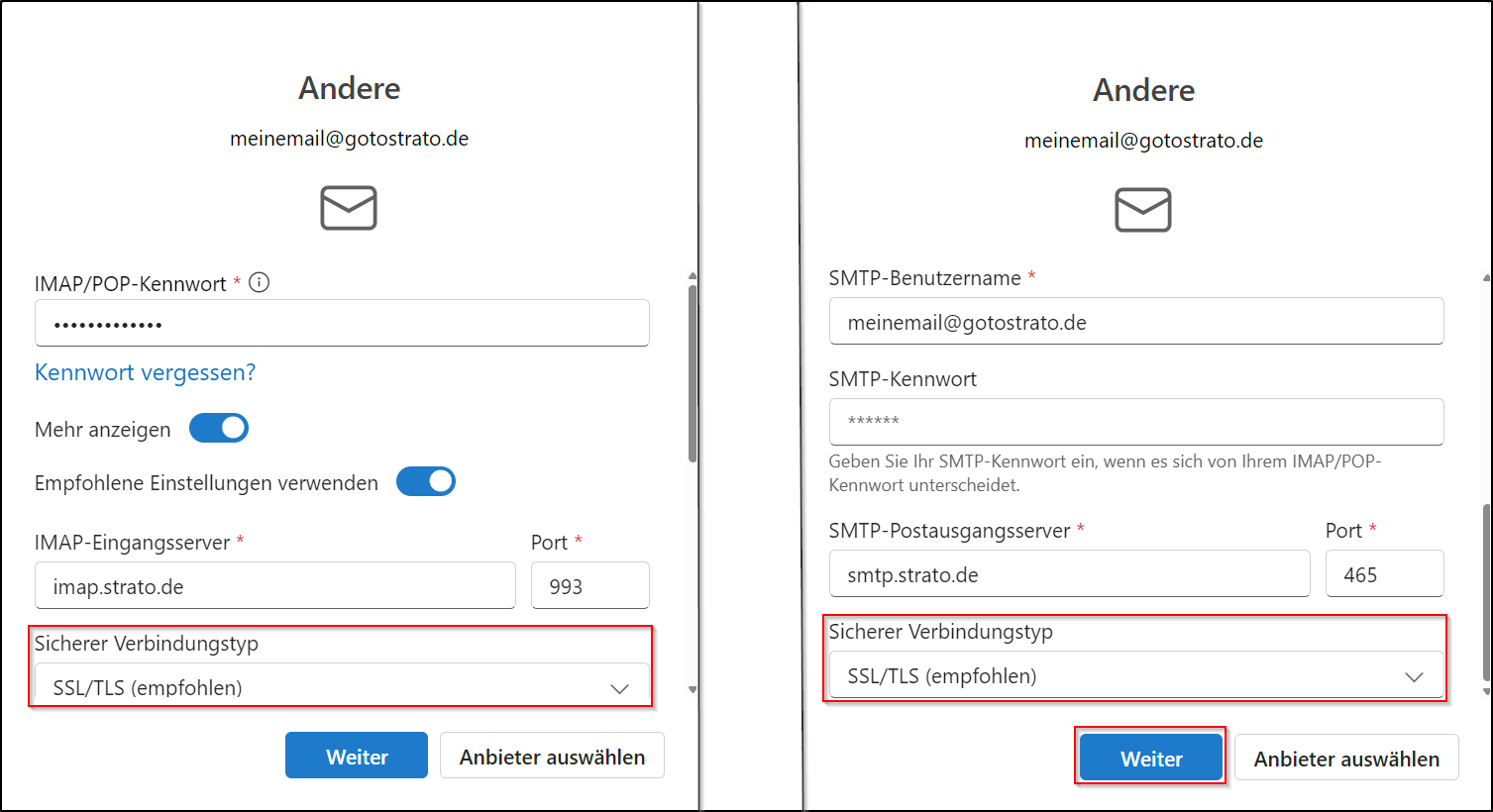 Outlook einrichten 03 Outlook einrichten 03