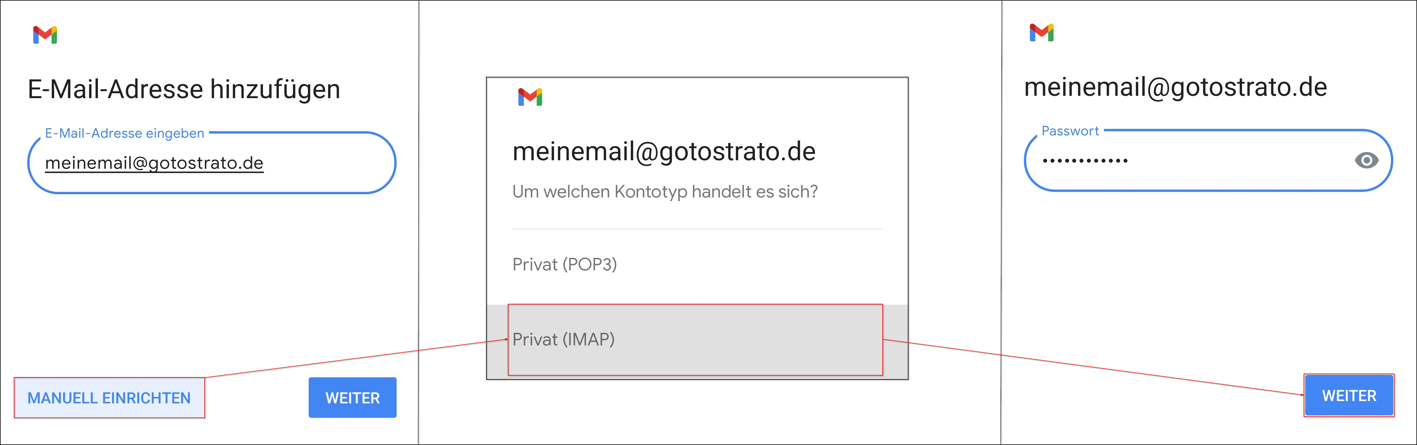 E-Mail einrichten 2 (GMail) E-Mail einrichten 2 (GMail)