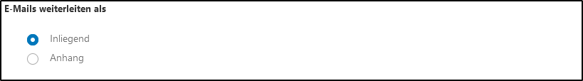 E-Mails weiterleiten als E-Mails weiterleiten als