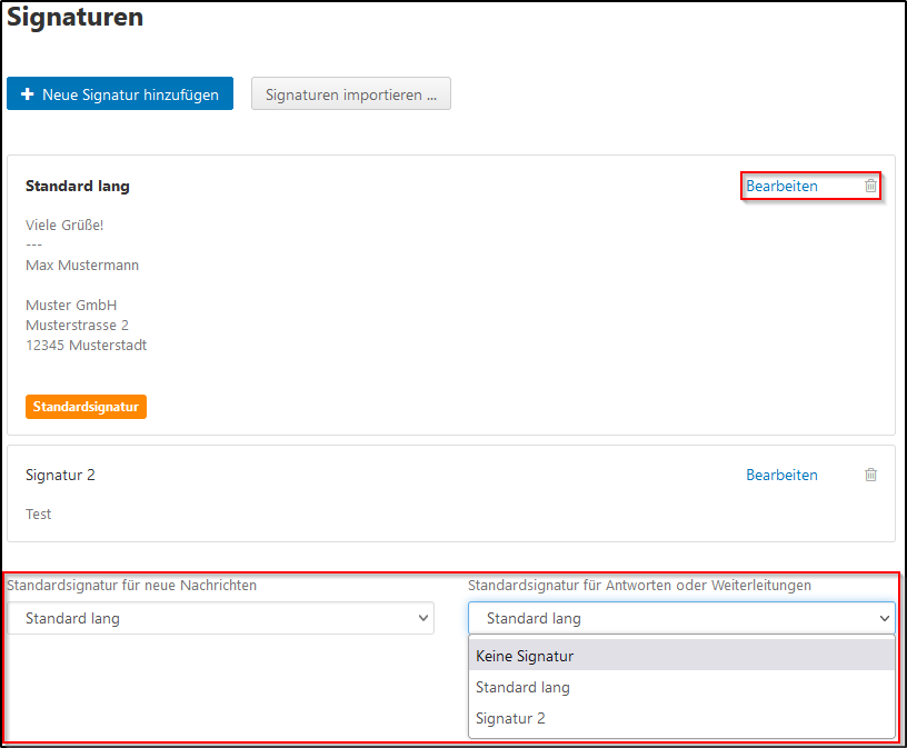 E-Mail-Einstellungen im Webmail | STRATO