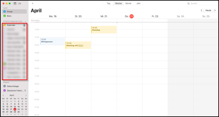 Mac Kalender Mac Kalender