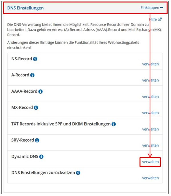 Warum Ist Dynamic Dns Dyndns Nicht Auswahlbar