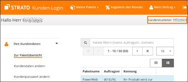 Wo finde ich meine Kundennummer?