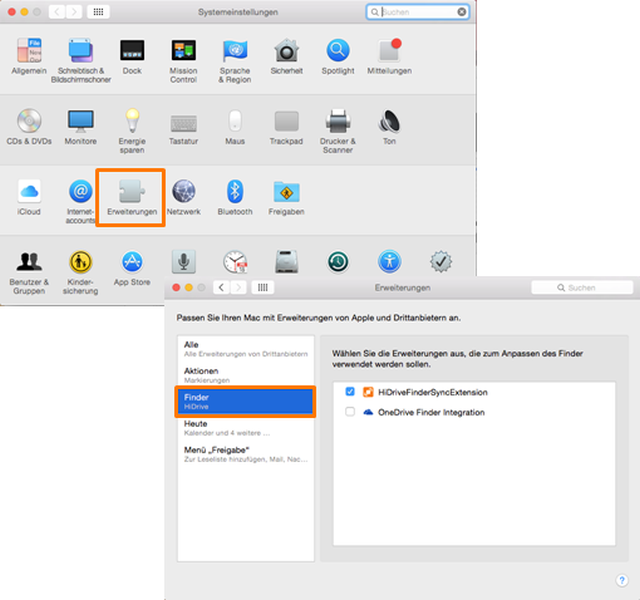 HiDrive-Software Mac: Der Synchronisationsstatus an Dateien und Verzeichnissen anzeigen-1.png
