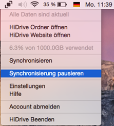 HiDrive Software für den MAC: Synchronisation pausieren und später fortsetzen-1.png