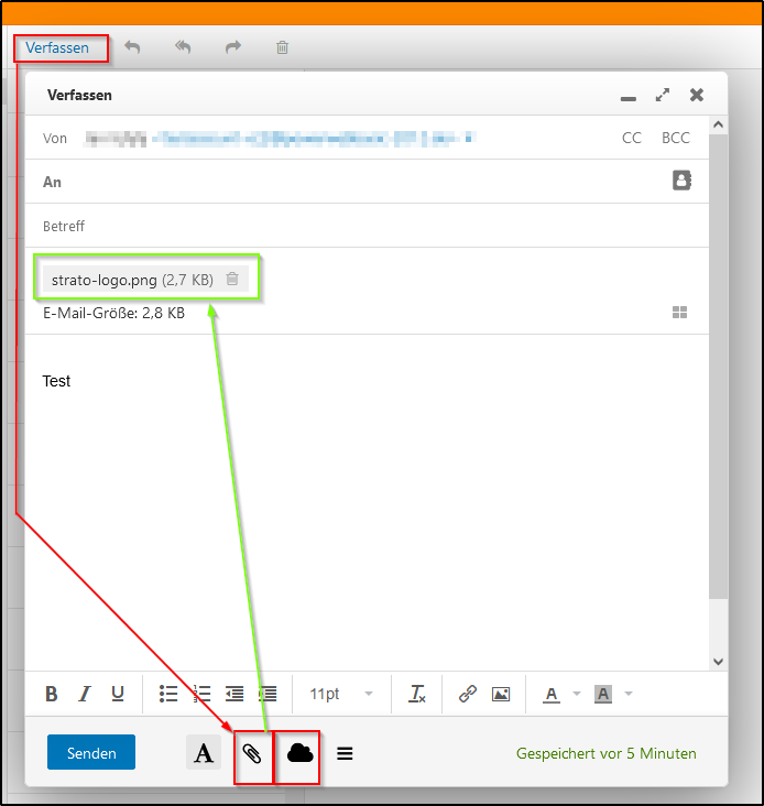 Ein Dokument Einscannen Und Als Email-anhang Versenden Webmail: E-Mail mit Anhang versenden | STRATO