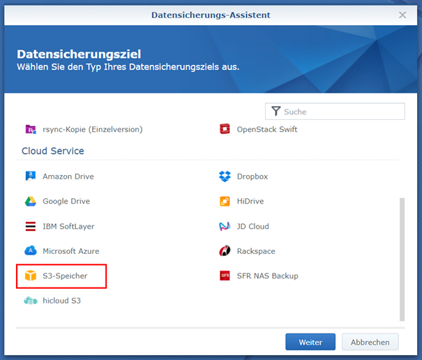 NAS Datensicherung mit HiDrive S3 | STRATO