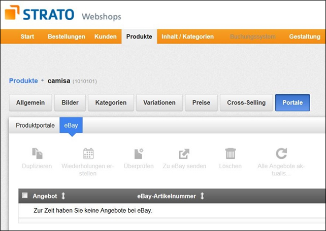 Ihren Webshop Bei Ebay Unkompliziert Einrichten Strato