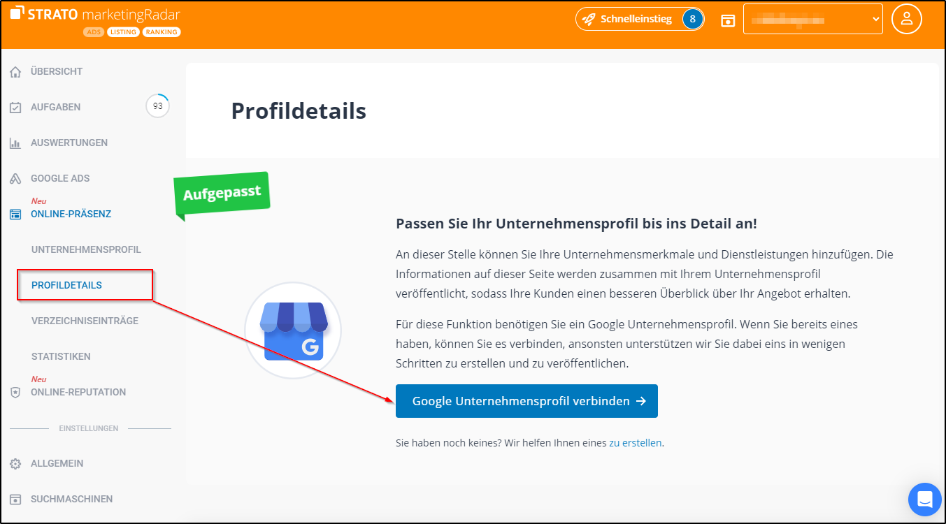 Google-Unternehmensprofil Google-Unternehmensprofil