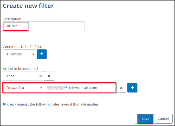 filter rule filter rule