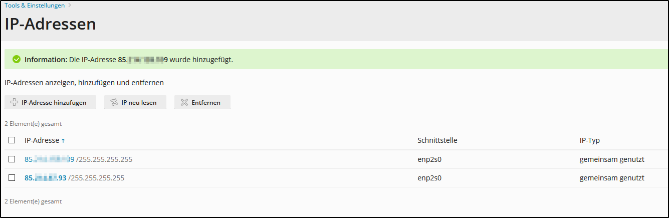 ip adress listed ip adress listed