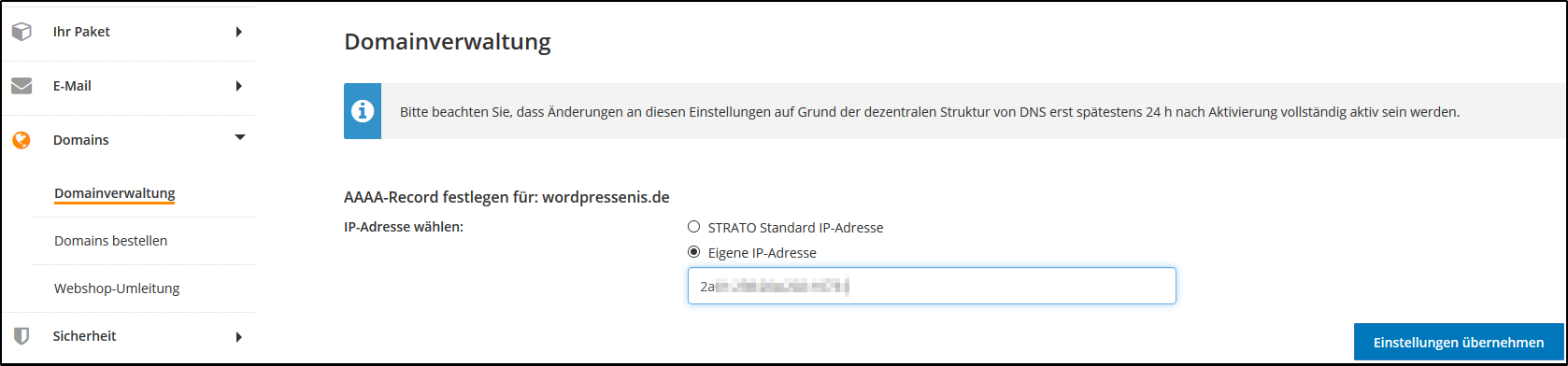 DNS-Settings DNS-Settings