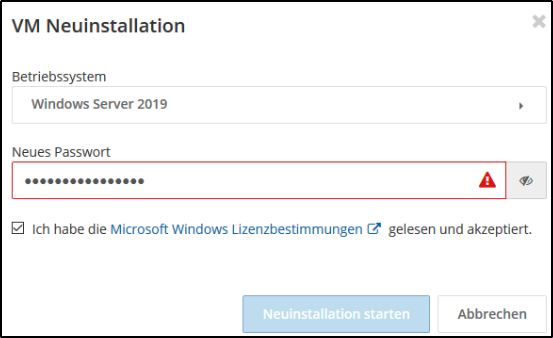 Erstinstallation Erstinstallation