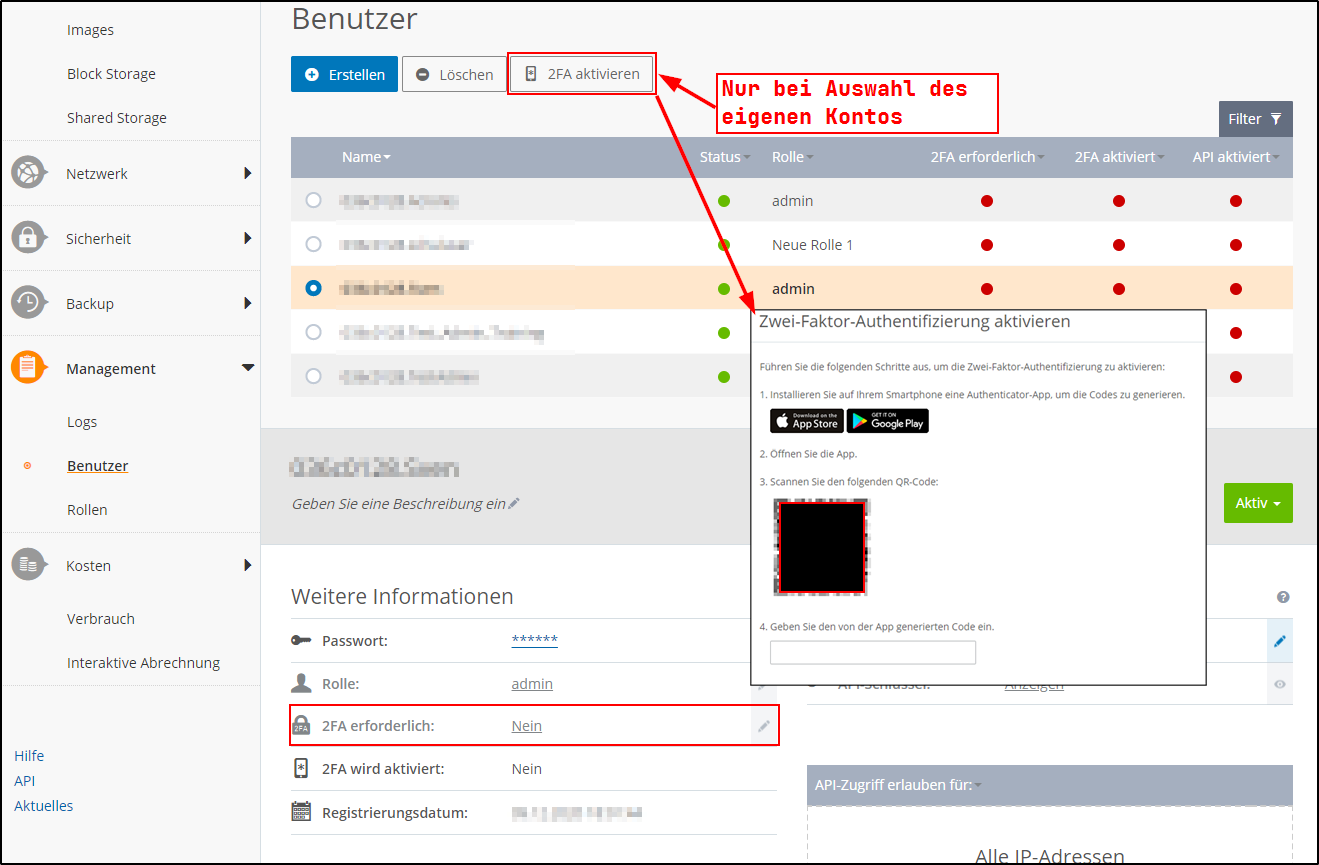 2 Faktor Authentifizierung einrichten 2 Faktor Authentifizierung einrichten