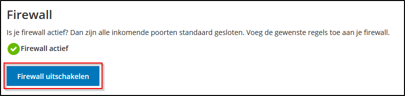 firewall uitschakelen firewall uitschakelen