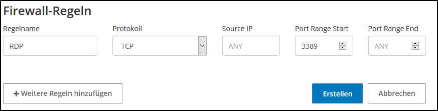Beispiel-Firewall-Regel Beispiel-Firewall-Regel