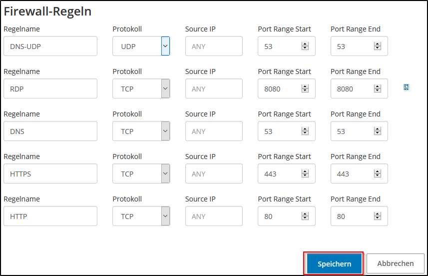 Änderungen eintragen Änderungen eintragen