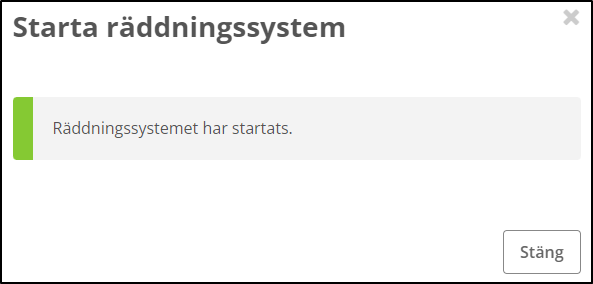 Rescue start success Rescue start success