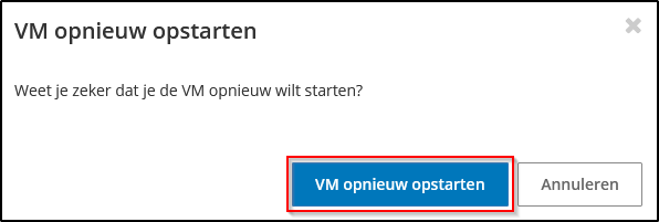 opnieuw opstarten bevestigen opnieuw opstarten bevestigen